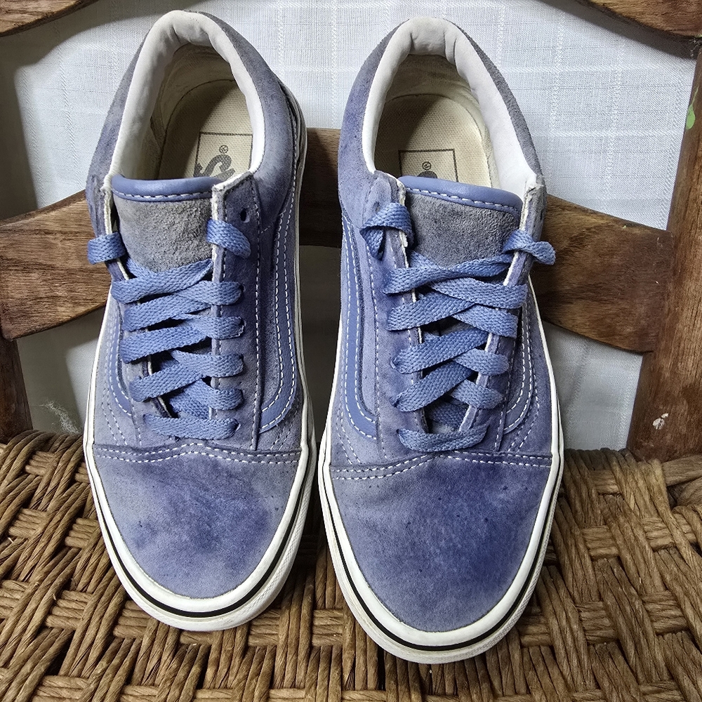 Van Old Skool Blue Suede Unisex Sneakers M 4 W 5.5‎
